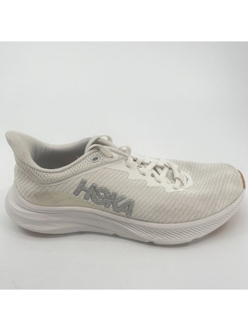 Hoka One One Solimar Womens Size 7.5 White Gray Athletic Running Shoes Sneakers